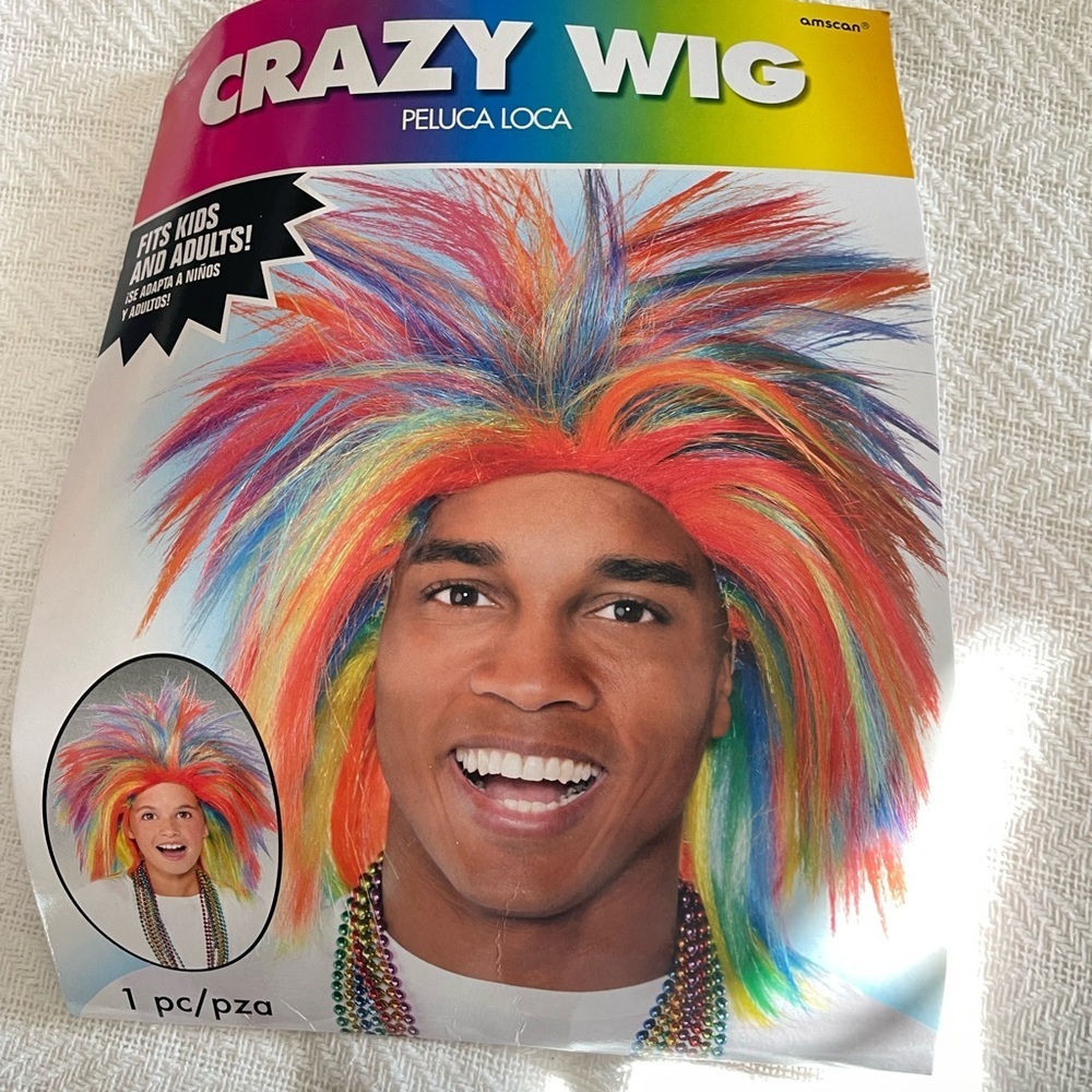 Rainbow Crazy Wig – One Size Fits Most Kids &Adults